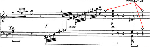 Transition to the D Major Section